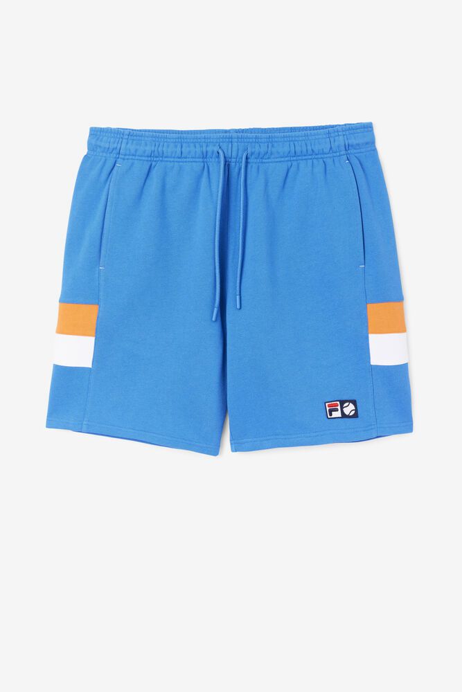 Fila Langlen Blue Shorts Mens - NZ 48523-HWMJ